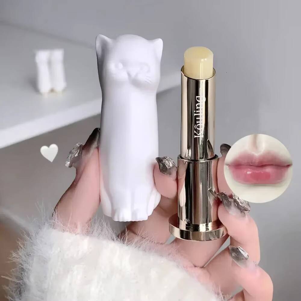 Cat Balm Skin Fade Lipstick To Prevent Dryness Remove Dry Lines Moisturize Lipgloss Lip Care Nourishing Repair Cosmetics happy