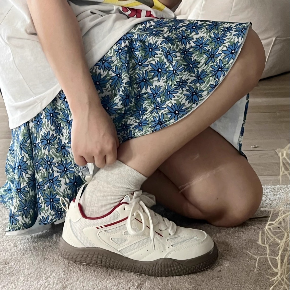 Ddmysports Korean Fashion Mesh Sneakers New Autumn Ins Style White For Women Round Toe Casual Student Shoes Outdoor Shoes