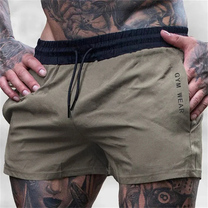 Summer Gym Fitness Sports Shorts Men Sweatpants Thin Fashion Marathon Running Woven Training 250614