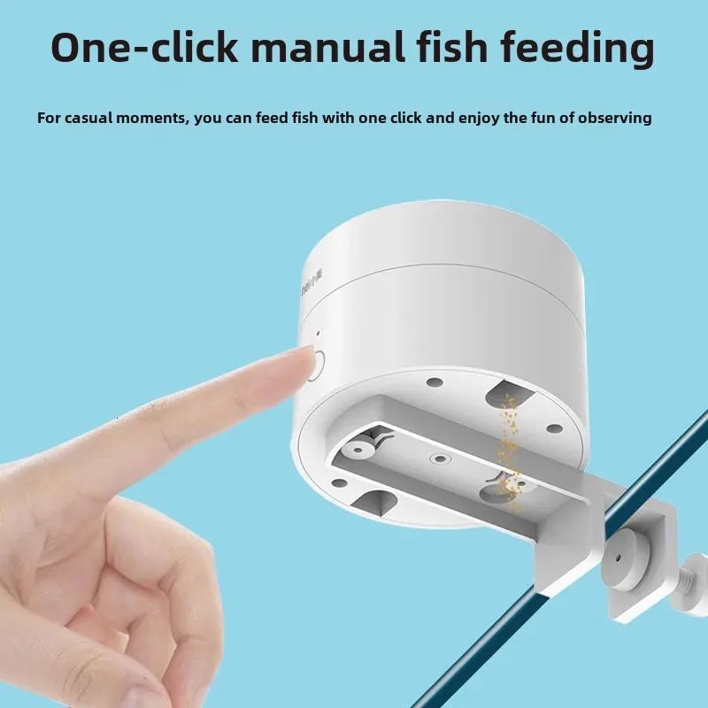 Intelligent Timed Fish Feeder for Small Fish - No Clogging Perfect for Desktop Fish Tanks 250613