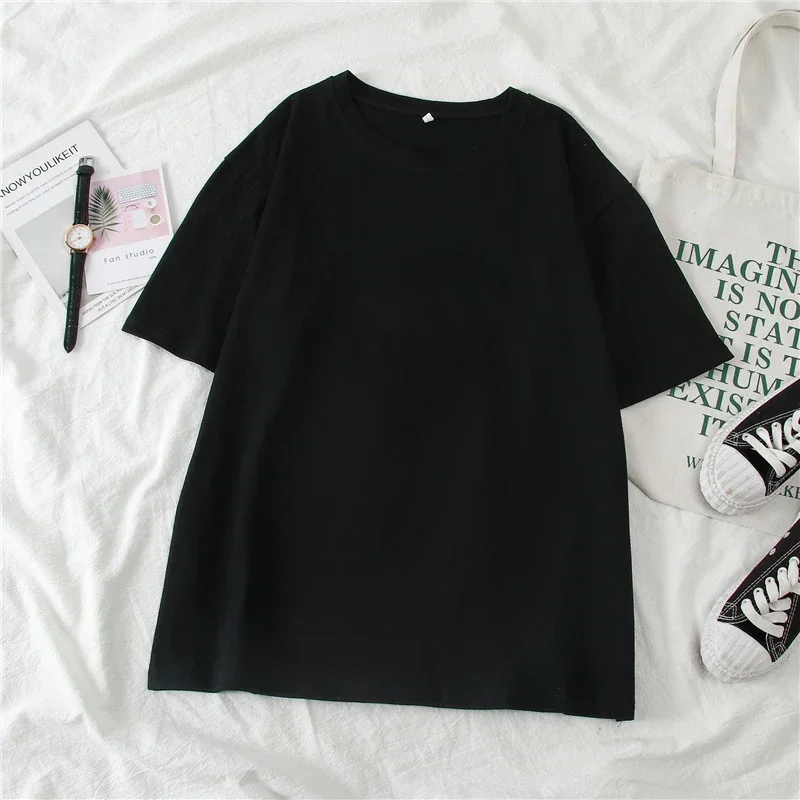 Women's Oversized Anime-Inspired Y2K T-Shirt with Kawaii Graphics - Perfect for Harajuku Style
