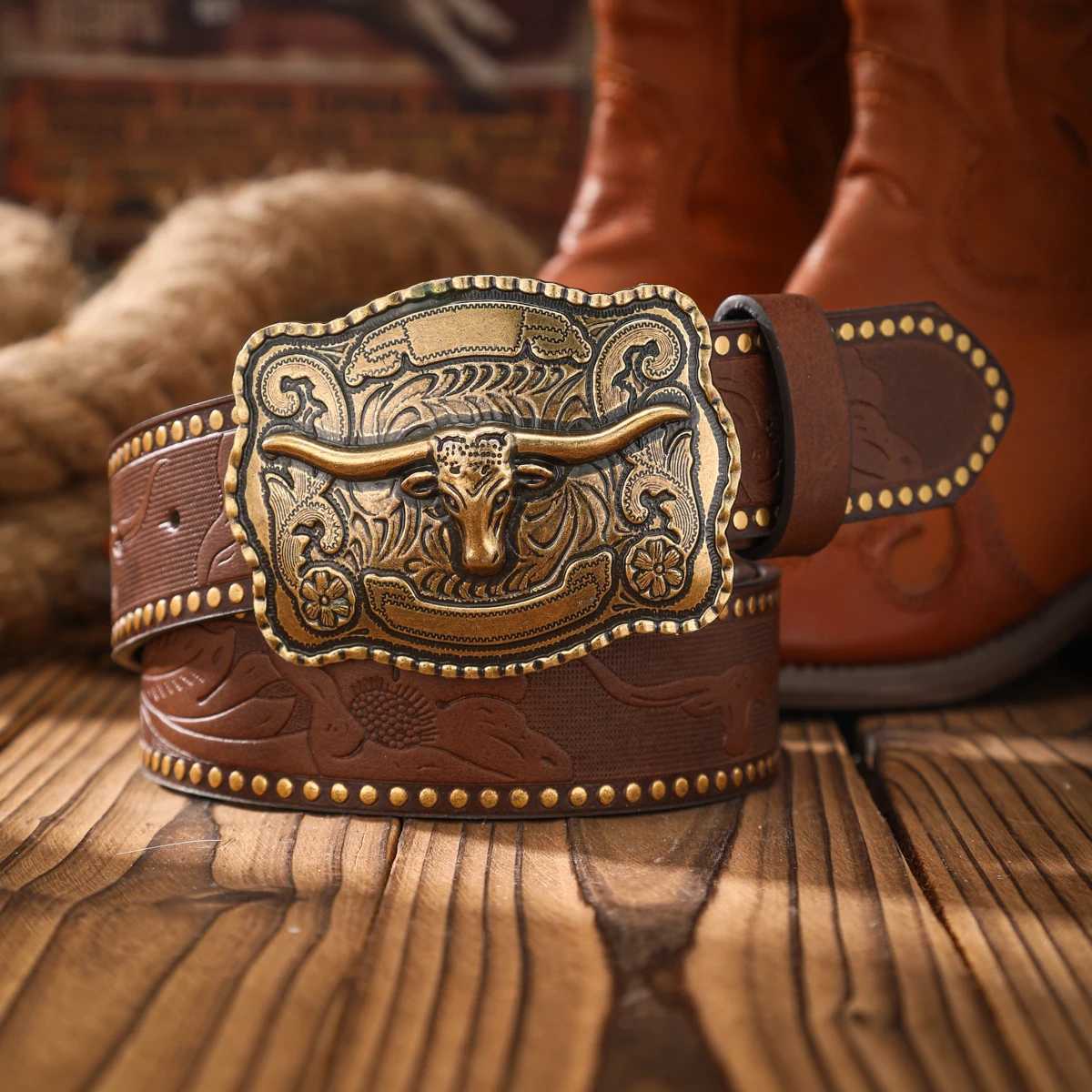 Vintage meets fashion!Alloy buckle PU belt suitable for both men and women to create a personalized Western style. X250614