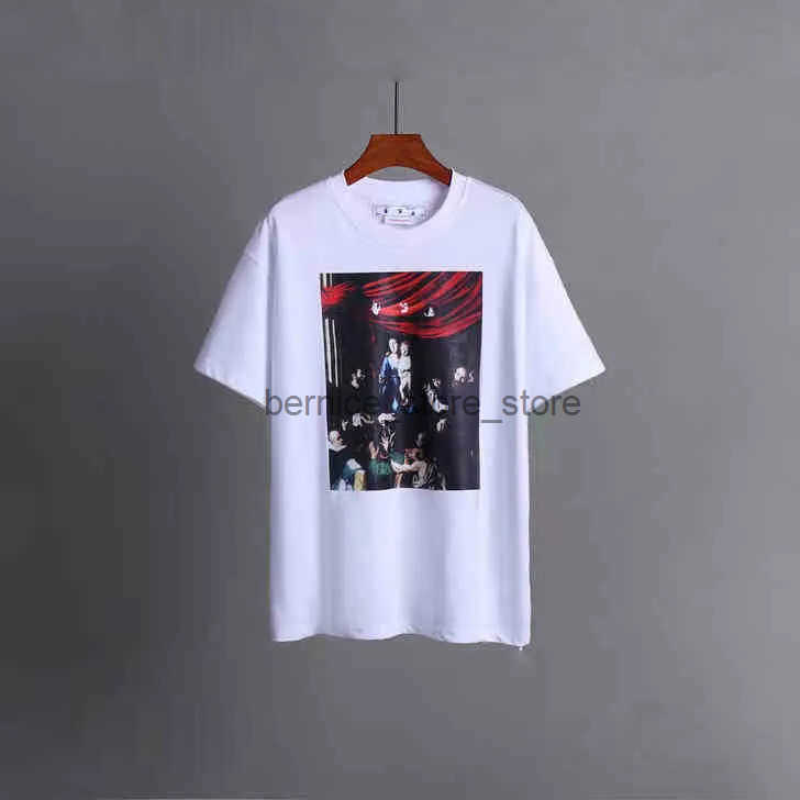 Designer Mens White T-Shirt Breathable Cotton Hip Hop Loose Streetwear Tee Q250614