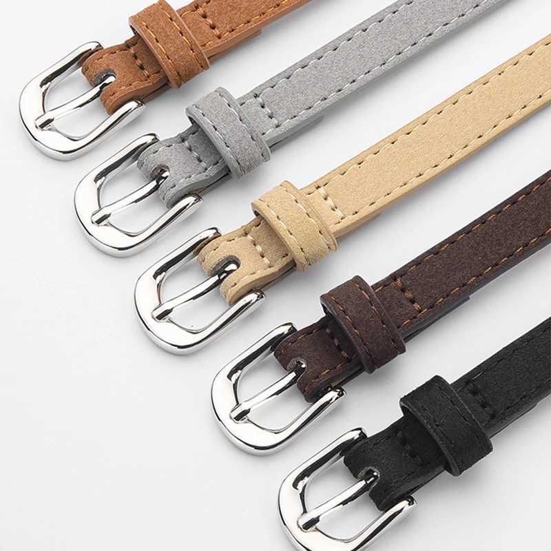 Simple Design For Wens Thin Belt Fashion Casual Versatile Jeans Accessories Girdle Suede Pu Leather Pin Buckle Waistband X250614