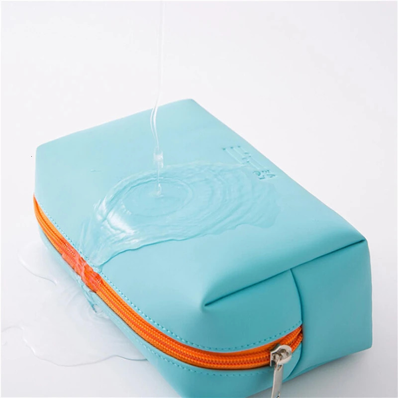 PU Leather Travel Cosmetic Bag Portable Women Men Makeup Case Waterproof Multifunctional Toiletry Organizer Storage Bag 250614
