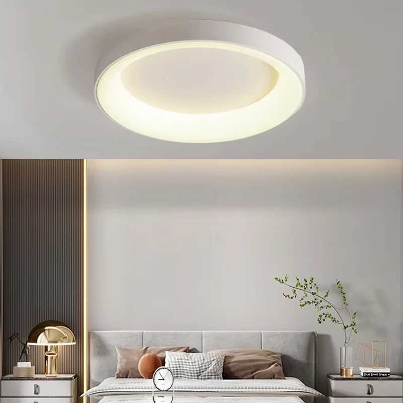 Modern Simple Bedroom LED Ceiling Light Creative Lustre Home Decor Living Room Dining Table Kitchen Lamps Round Lighting Fixture XJ2500613