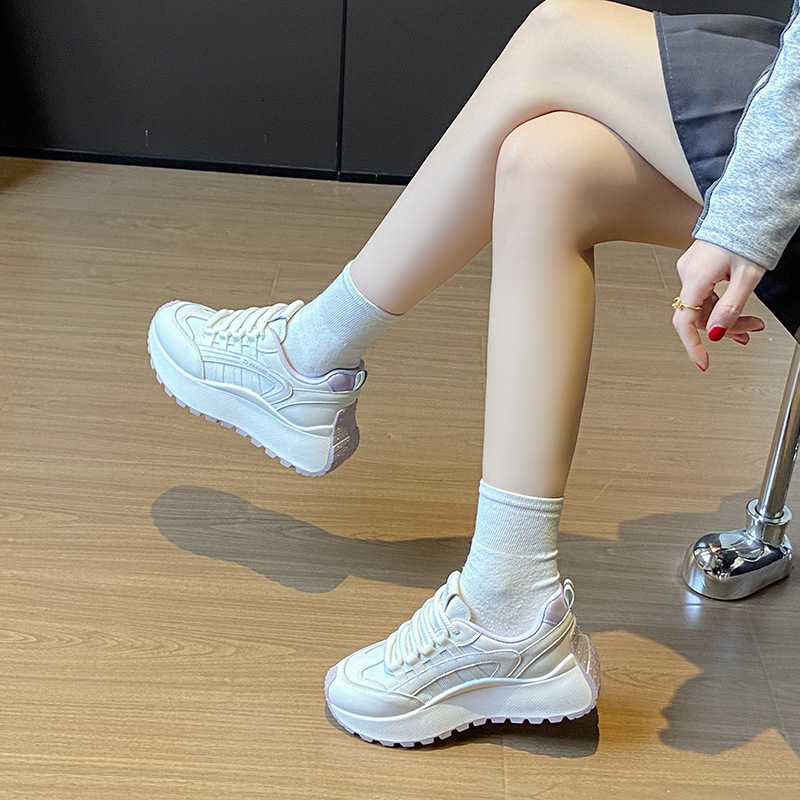 Ddmysports White Sneakers For Women Summer New Korean Style Ins Female Students Casual Sports Versatile Board Shoes Street Photography Bn Outdoor Shoe