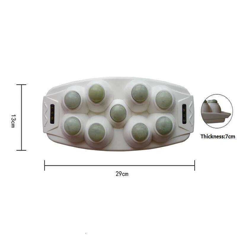 Natural Jade Heat Therapy Massager Physical Therapeutic Device For Body Ten Massage Point Relaxation And Muscle Stimulator