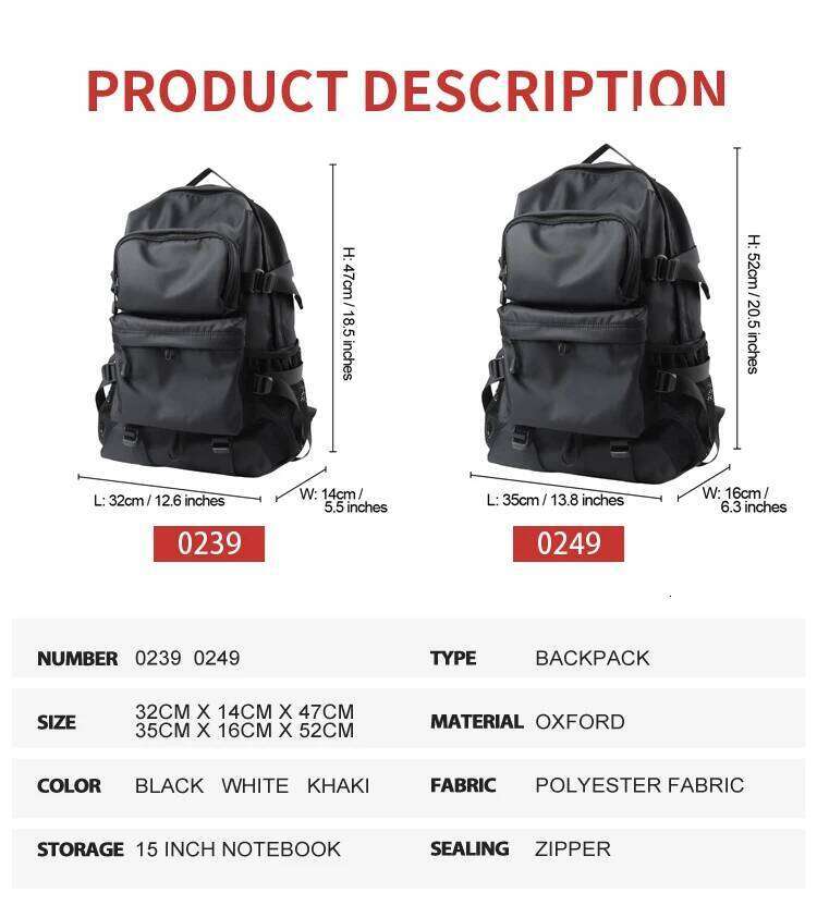 Laptop Backpack Men, Light Weight Casual Daypack, Large Space Waterproof Travel Backpack, School Bookbag For Teenage