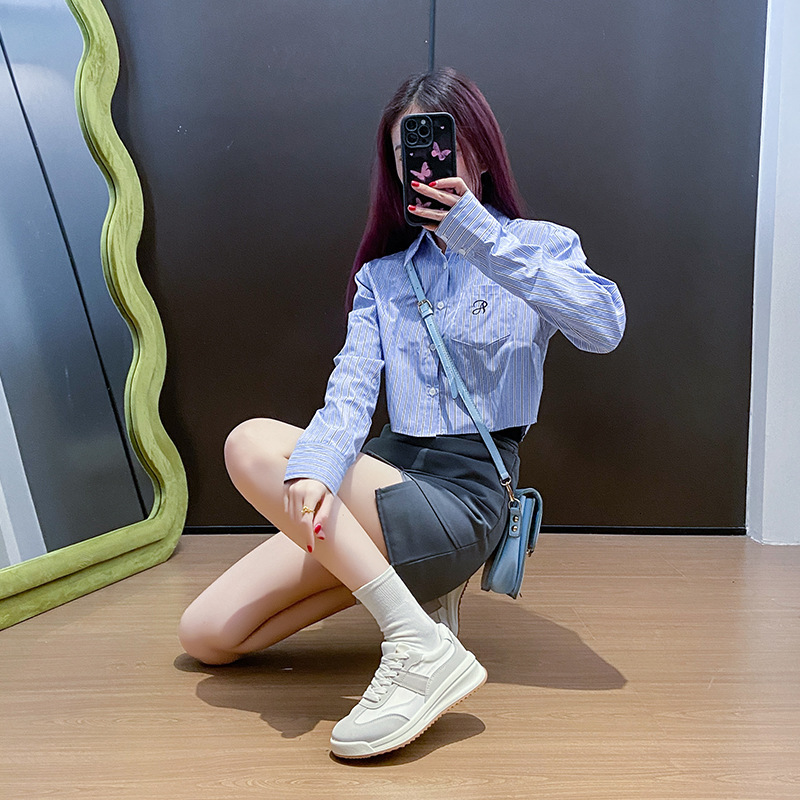 Ddmysports White Sneakers For Women Spring New Korean Style Ins Female Students Casual Sports Versatile Board Shoes Street Shooting AG Outdoor Shoes