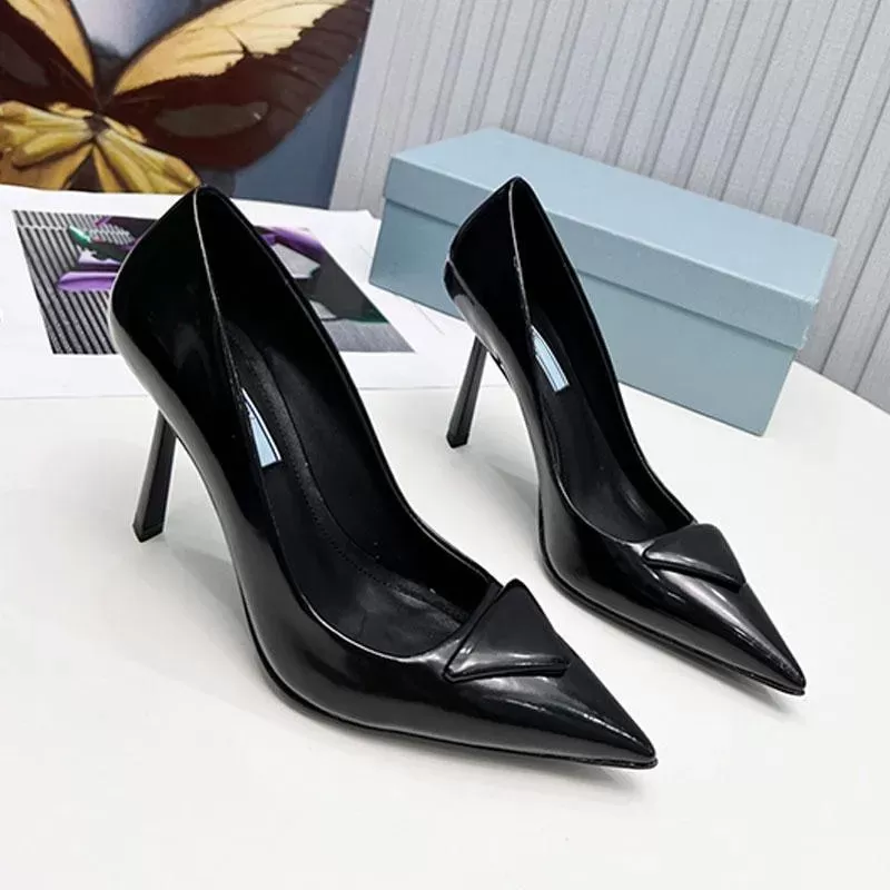 kitten Slingback Women Designer High Heels Dress Shoes Designer Pumps Black Leather Pointed Toe Sandals Slingbacks Pump White Heel Comfy Fashion Loafe l1dC#