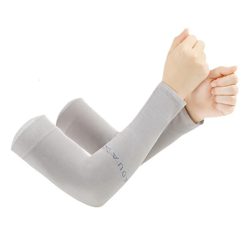 YHI Solid Color Ice Sleeves Ice Silk Sunscreen Sleeves Outdoor Cycling Mens and Womens Sports Driving Sleeves 250610