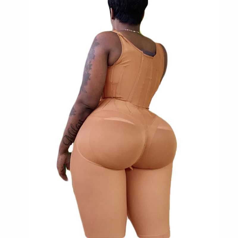 Womens Corset Free Bust Knee Length Compression Garment With Thin Straps Eye Hook Bodysuit Womens Corset Free Bust Knee Length C XJ250614