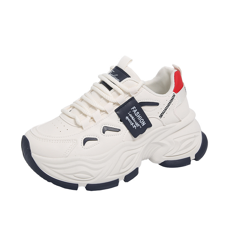 Ddmysports Ins Korean Style New Dad For Women Spring Student Sports Running Casual Shoes Thick Sole Height Increasing FB Outdoor Shoes