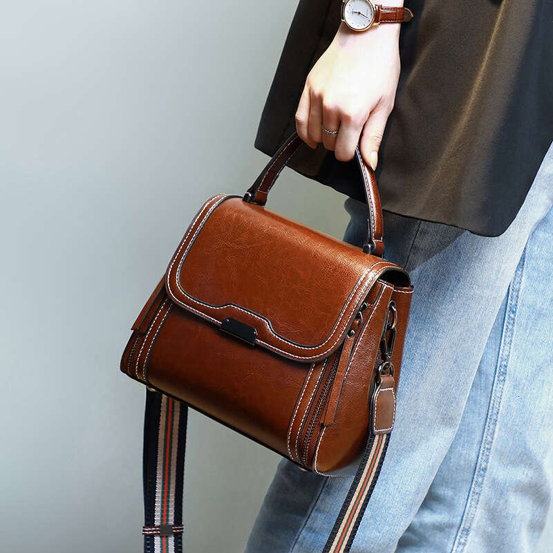 New Trend Genuine Leather Women S Fashion Handbag Versatile Shoulder Crossbody Bag For Women