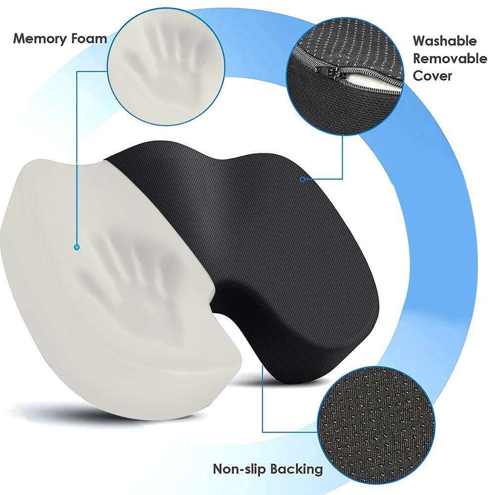 Seat Cushions Office Chairs,Memory Foam Coccyx Cushion Pads For Tailbone Pain,Sciatica Relief Pillow,Correct Sitting Posture