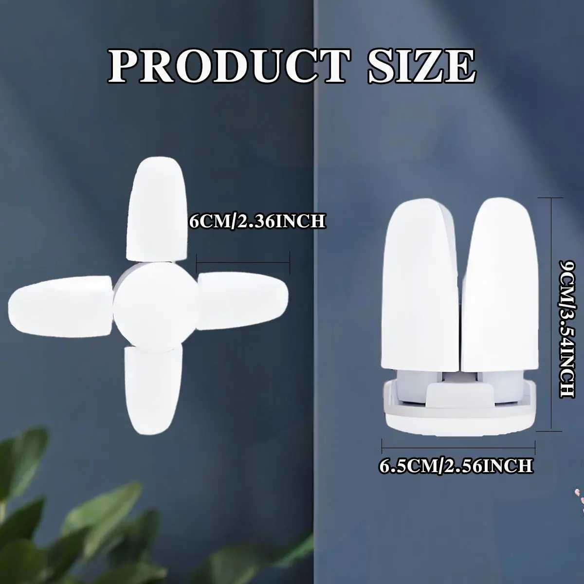 E27 Fan Shape LED Bulb AC85-265V 28W Foldable LED Light Bulb Lamp for Bedroom Home Living Room Warehouse Garage Ceiling LightXJ2500613