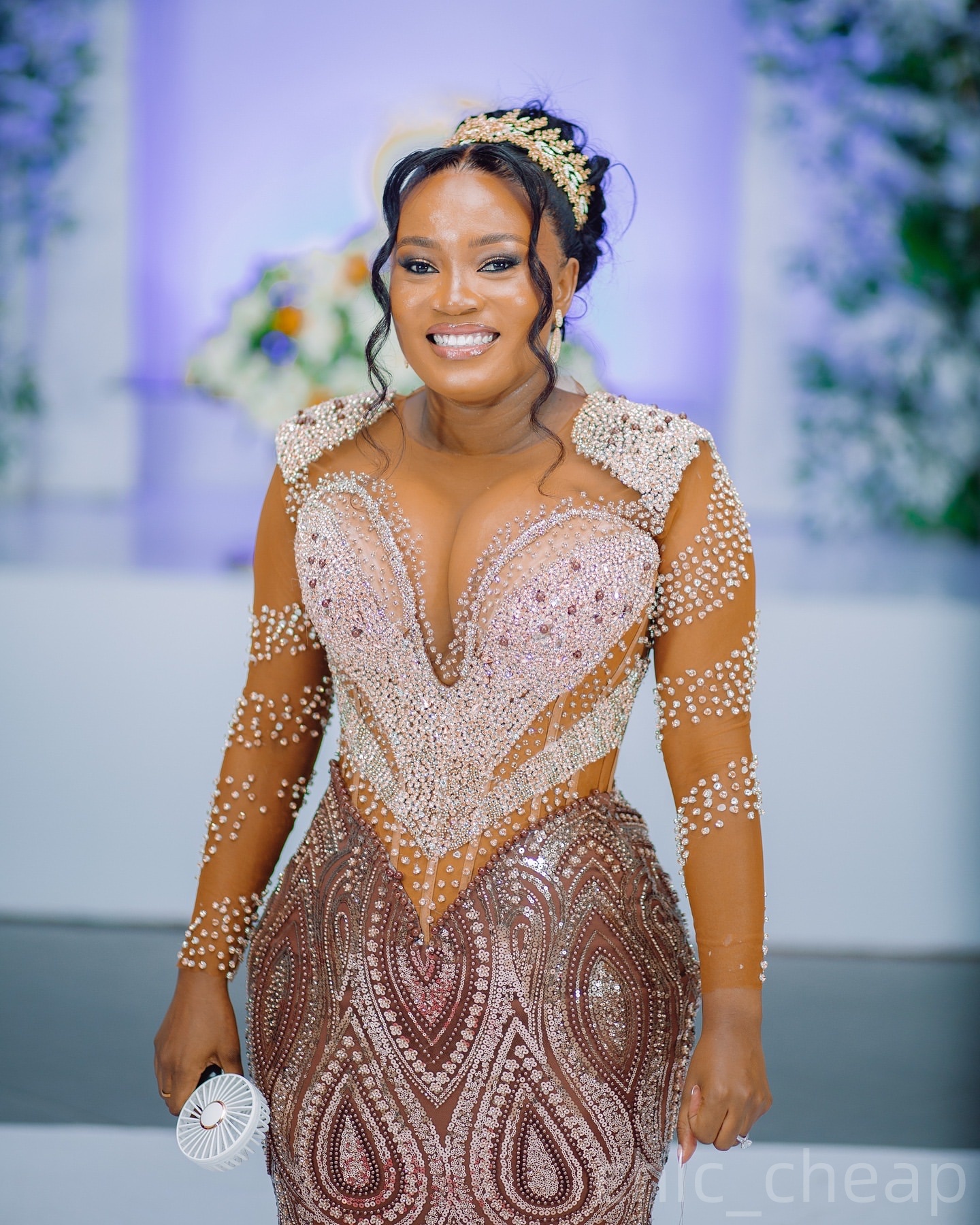 Chocolate Mermaid Prom Dresses 2025 Beaded Crystals Full Sleeves Evening Formal Party Second Birthday Engagement Gowns Plus Size Dress For Special Occ