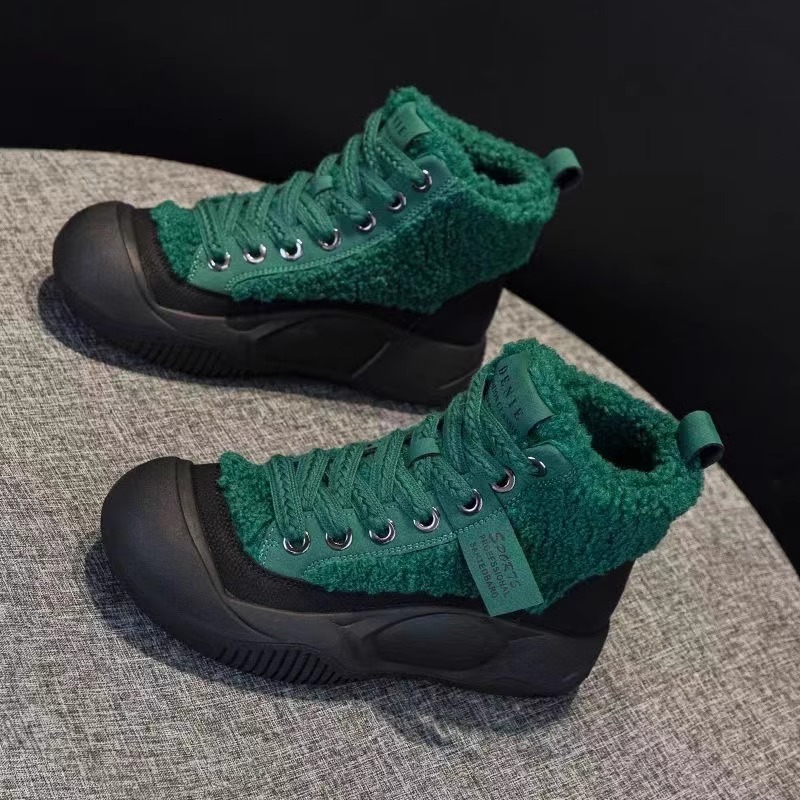 Ddmysports Shoes Winter New Martin Women S Snow Fleece Lined Thickened Cold Resistant Cotton Boots Outdoor Shoes