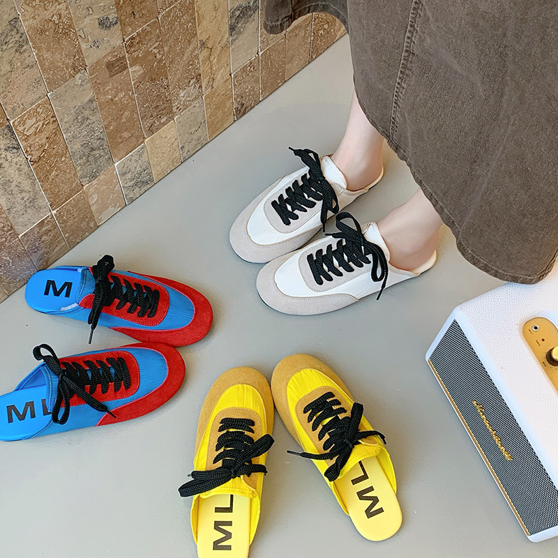 Ddmyoutdoor Baotou Half Slippers For Women Summer Outdoor New Trendy Versatile Niche Design Casual Lazy Sandals Outdoor Shoes