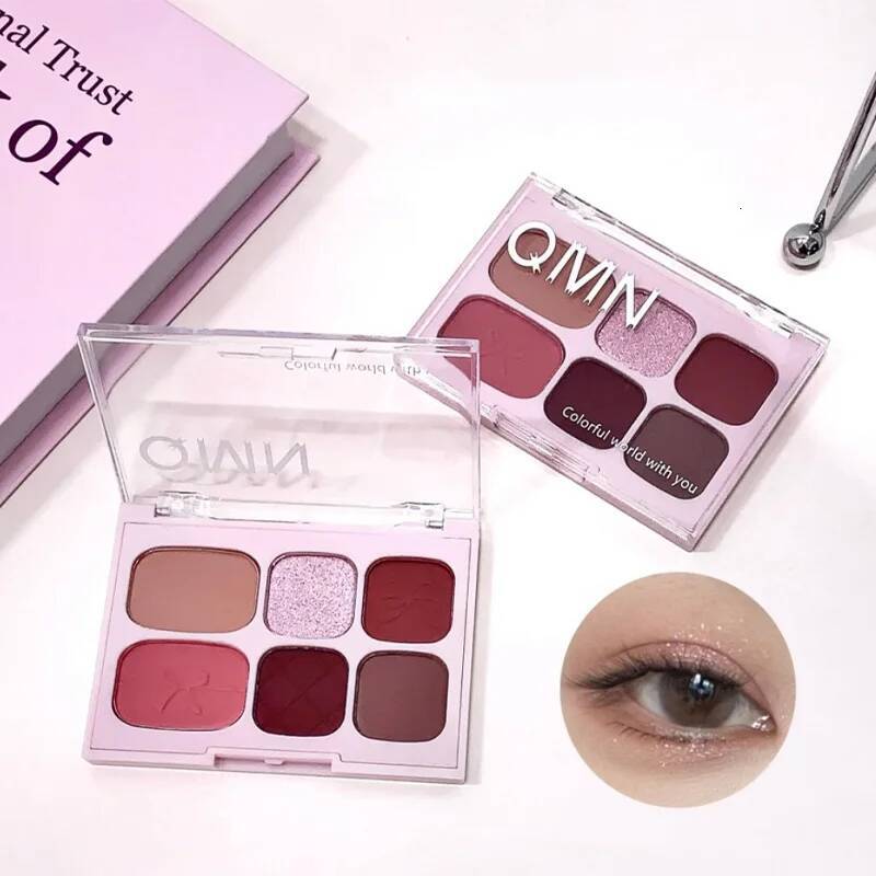 Six Color Matte Natural Eye Shadow One Plate Affordable Student Party Makeup High End Cosmetics From South Korea Cute Girl New