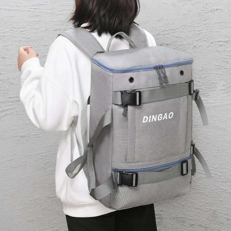 Men Fashionable Casual Backpack Multi Carrying Way Waterproof Bag Skateboard Compatible Travel Rucksack With 2 Colors