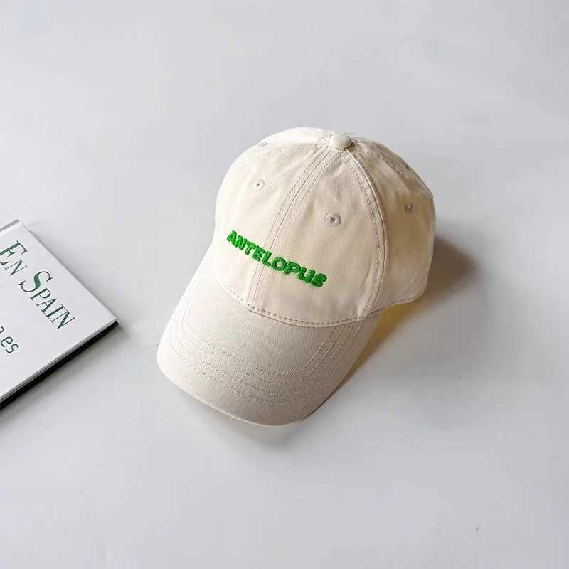 Childrens Baseball Cap Letter Embroidered Fashionable Baseball Caps Boys and Girls Sports and Casual Sun Visor Baseball Cap W250614