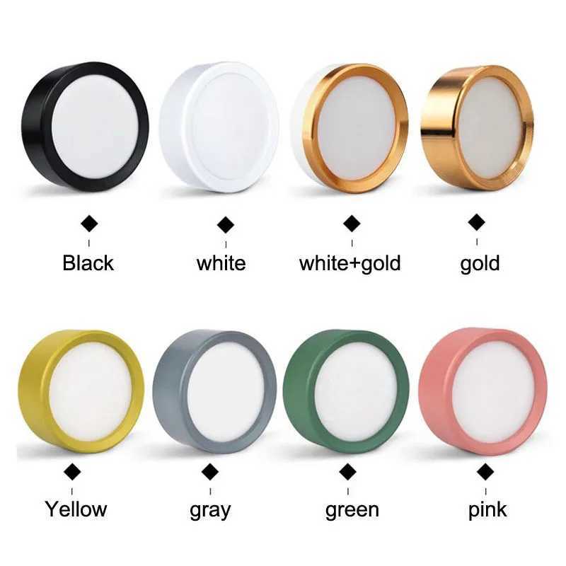 LED Downlight Surface Mounted Ultra-Thin 3W 5W 7W 9W 12W 15W Modern Fashion Colorful LED Downlight Ceiling Light AC220V Home Lighting XJ2500613