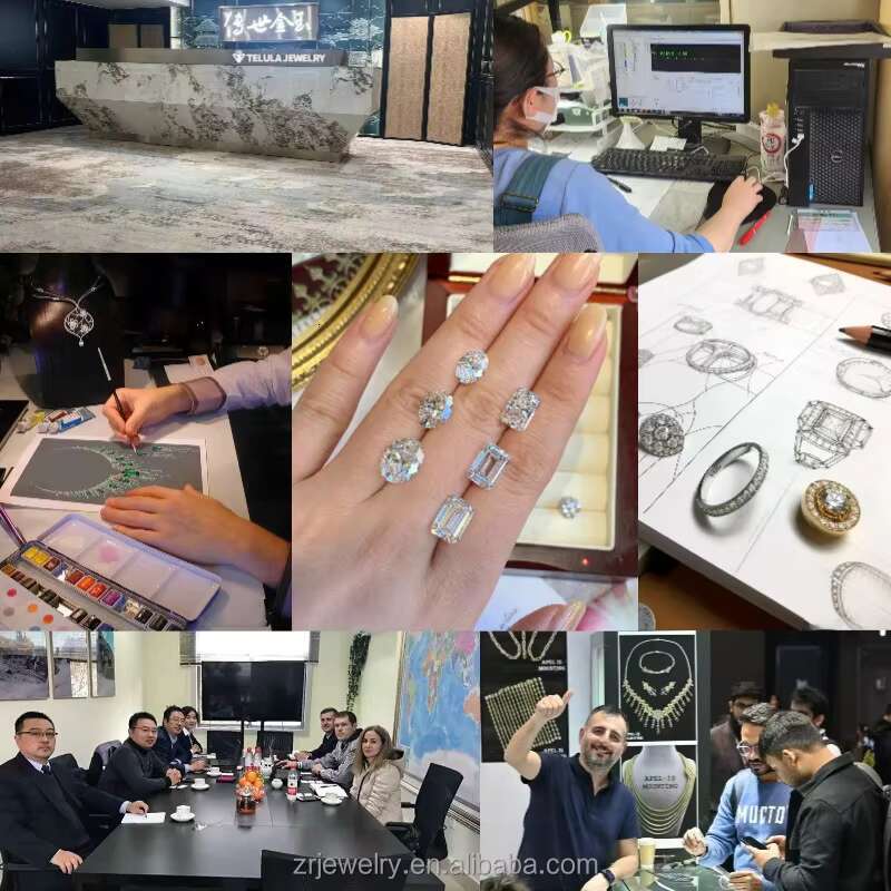 Hot Selling 925 Sterling Silver Womens Engagement Wedding Moissanite Rings 1CT 2CT 3CT VVS Oval Moissanite Ring