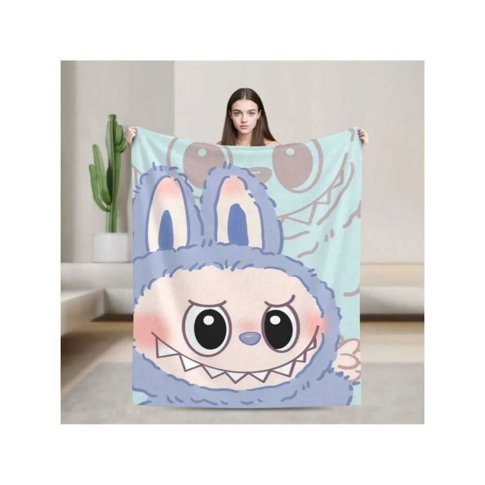 LABUBU Ultra-Soft Flannel BlanketLightweight Throw Blanket For Dorms NapLiving RoomOr TravelAll-SeasonIdeal For Home Decor Z250614
