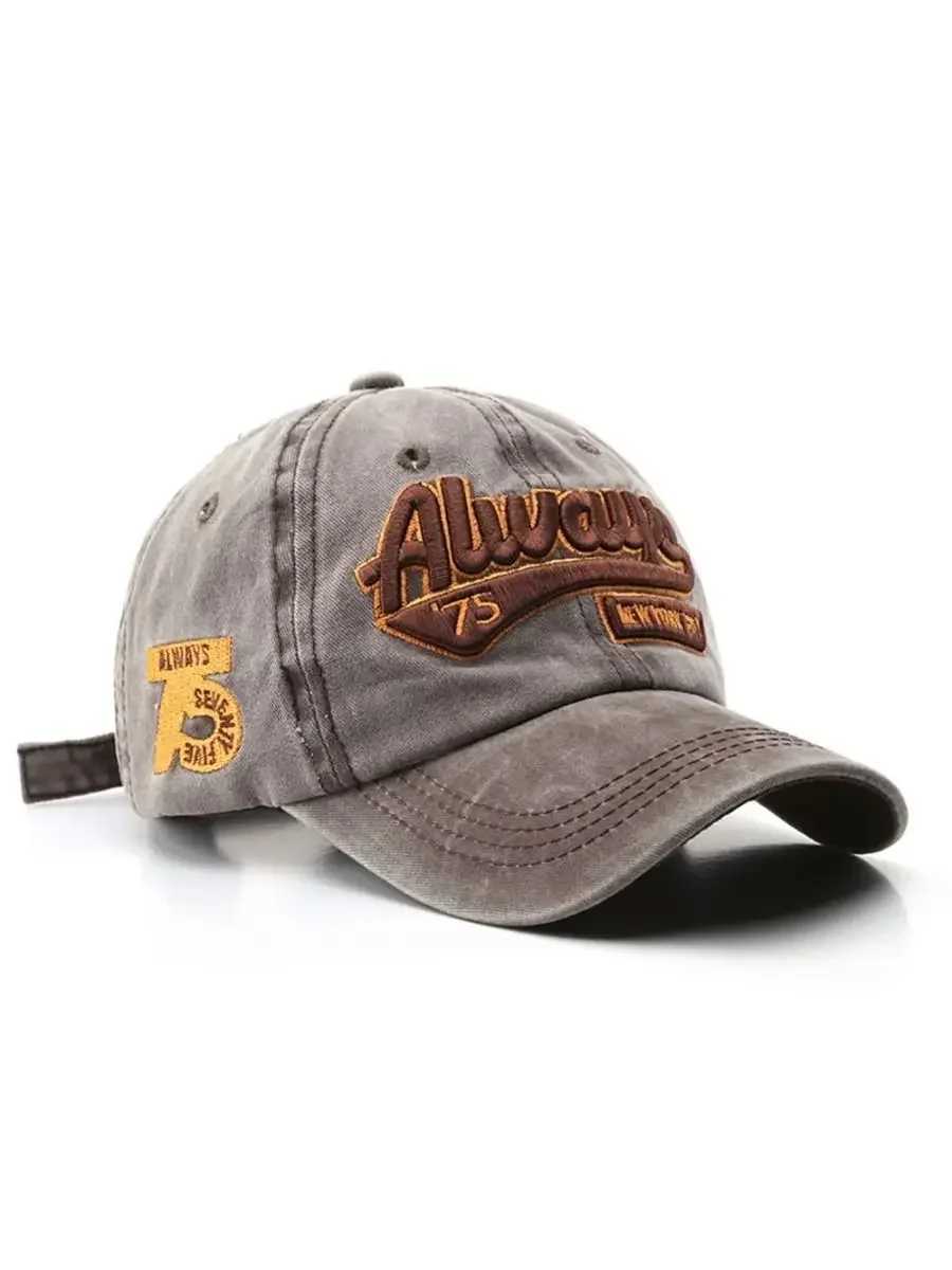 New Summer Women Men Baseball Cap Fashion Letter Embroidery Snapback Hat Vintage Washed Cotton Unisex Hip Hop Sun Hat Casquette W250614