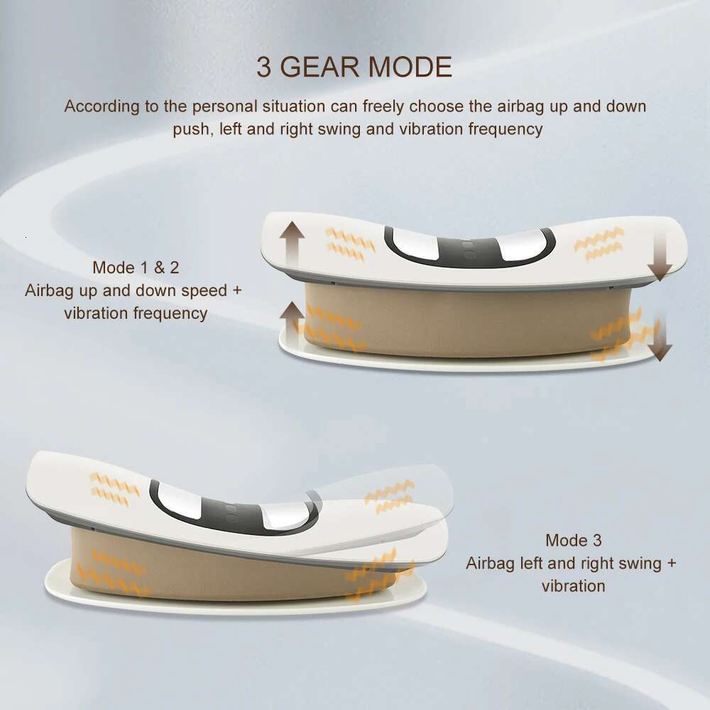 Electric Lumbar Traction Iatable Stretcher Device Adjustable Vibration Massager Waist Spine Support Back