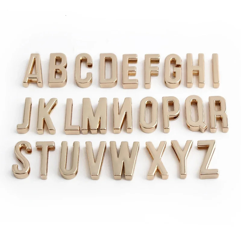 5PCS Luggage and Travel Goods Letter Decorative Buckles Personalized Jewelry Making Accessories DIY Sliding Letters 250614