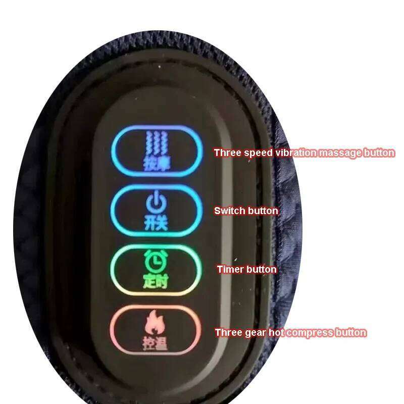 Household Wireless Vibration Hot Compress Back Stretching Massager Therapy Pain Relief Shoulder Thermal Support Strap