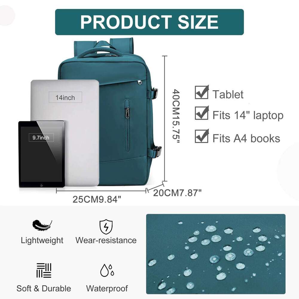 40X20x25 Ryanair Travel For Men Women Carry On Cabin Lage Business Weekender Bag Cabina Laptop Backpack