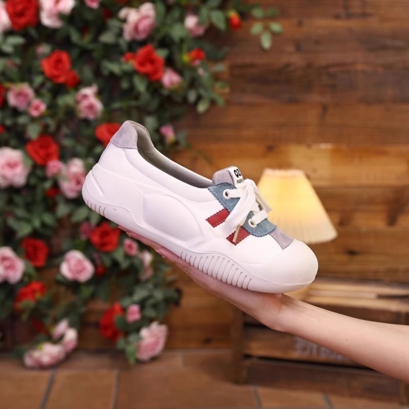 Ddmysports Pregnant Women S Flat Sports New Spring And Autumn Soft Sole Non Slip Leather Casual Shoes For Outdoor Shoes