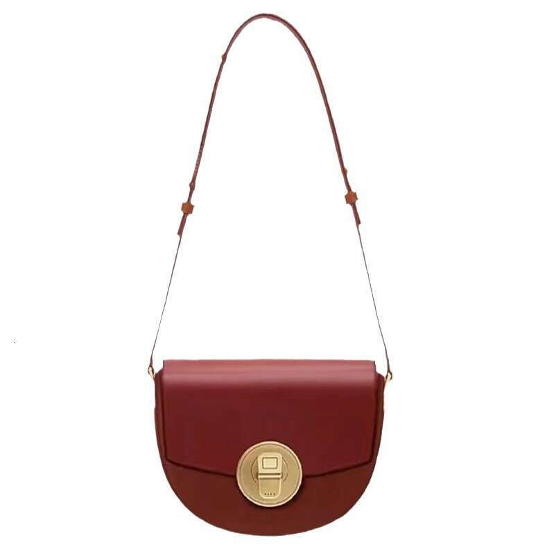 New Easy Pull Can Half Round Saddle High-end Single Shoulder Crossbody Niche Women's Bag