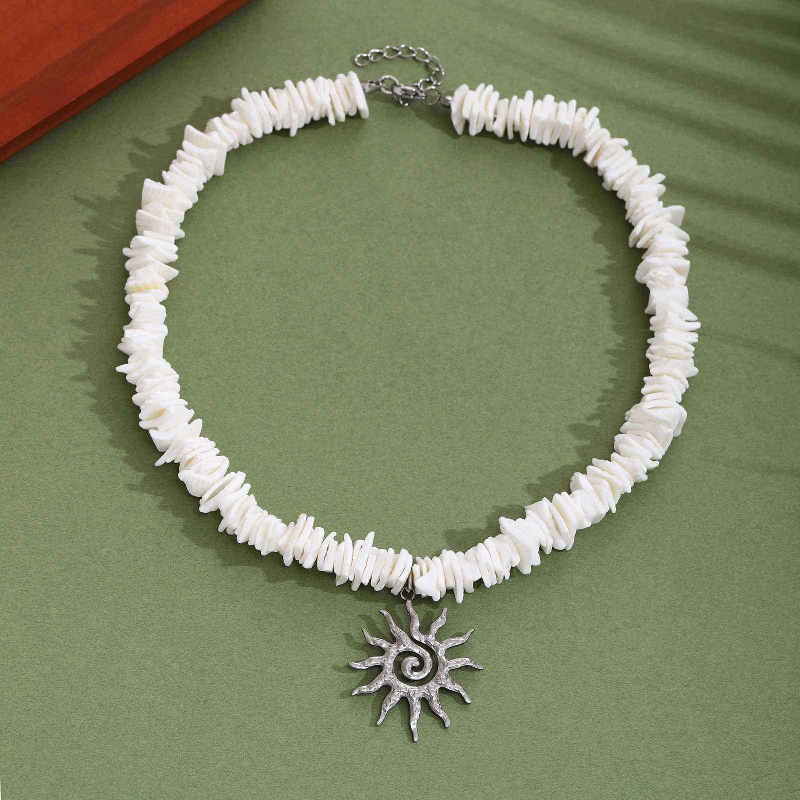 Casual Summer Beach Necklace For Women Fashion Natural Shell Irregular Women and Men Necklaces tiki Jewelry vacation Gift Z250614