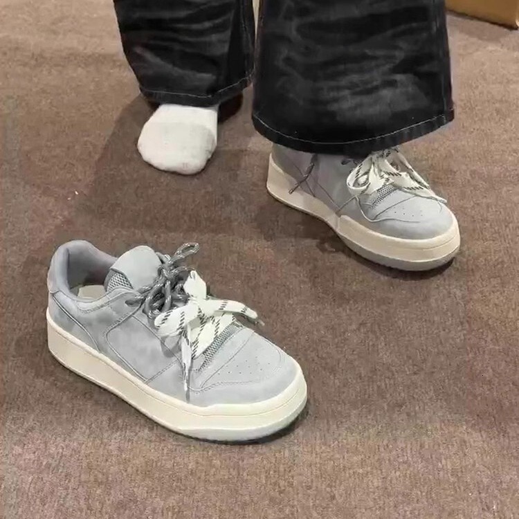 Ddmysports Spring Thick Soled Sneakers For Women New Height Increasing Dexun White Versatile Fashion Casual Sports Shoes Outdoor Shoes