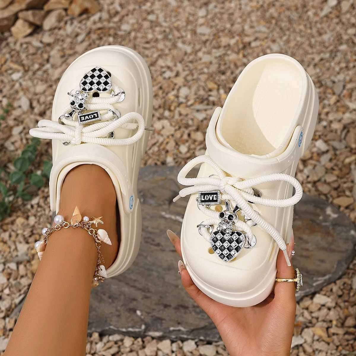 Womens Summer Shoes Slippers Platform Sandals Fashion Soft Bottom Beach Shoes Slippers Women Sandals EVA Slippers Womens Shoes Z250614
