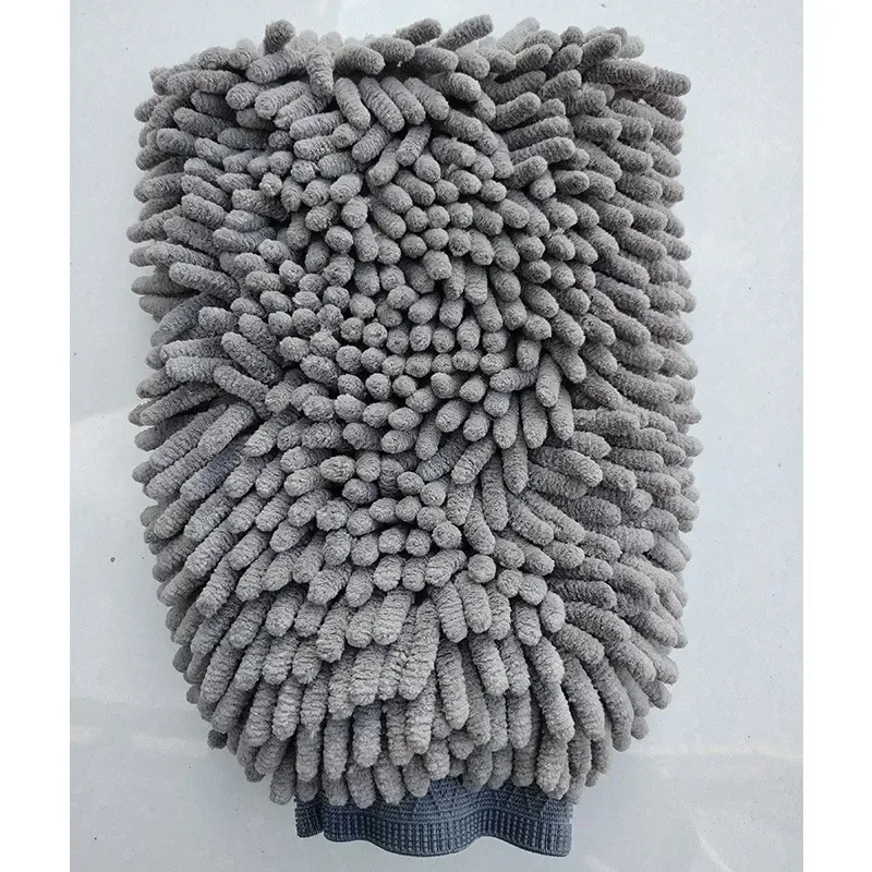 Pet Grooming Glove Quick Drying Dogs Paw Towel Chenille Microfiber Double Sided Dogs Grooming Mitt for Large Medium Small Dogs 250614