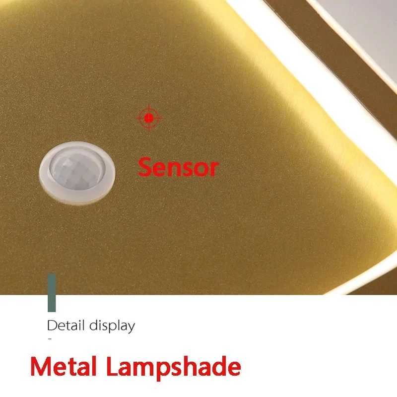 Black PIR Motion Sensor Ceiling Lamps for Bedroom Living Room AC85-265V Indoor Induction Ceiling Lights Decor for Corridor Aisle XJ2500613