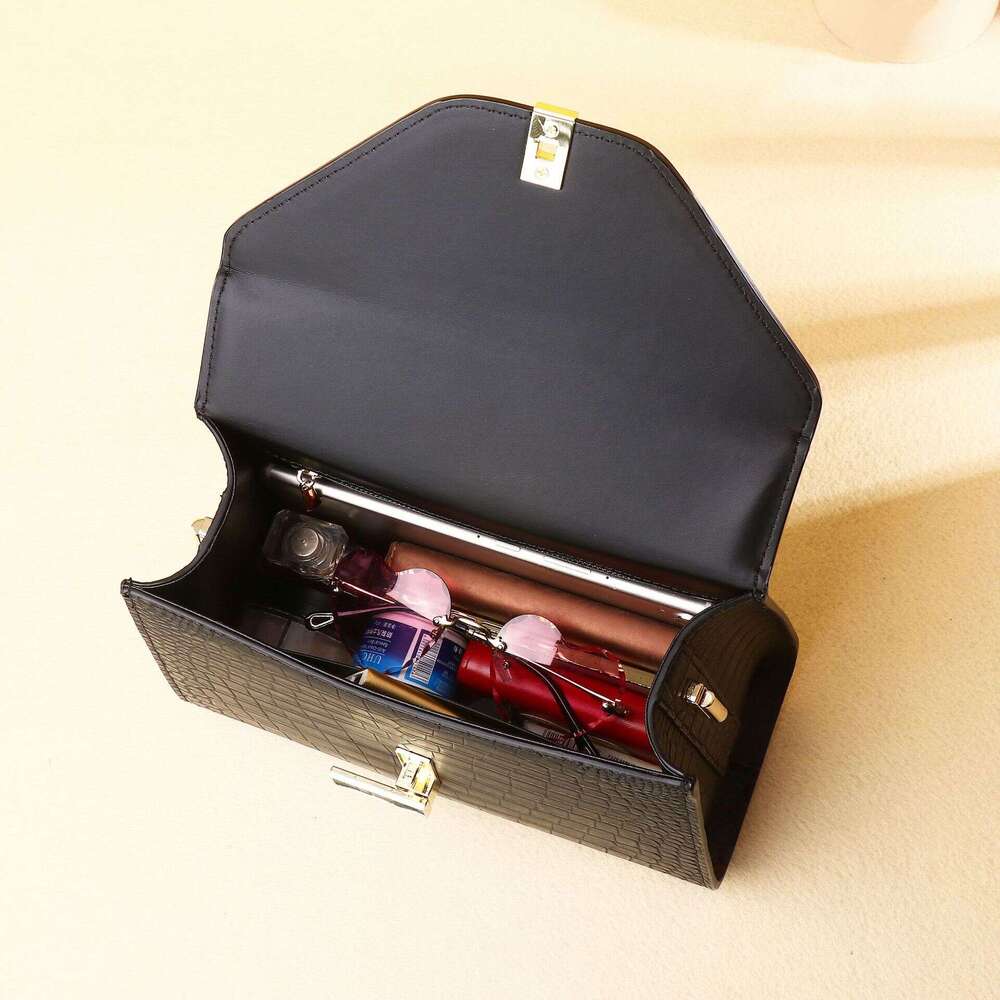 Color Belly Mist Crocodile Pattern Handbag Single Shoulder Crossbody Fashion Women's Classic Wale Bag Trend