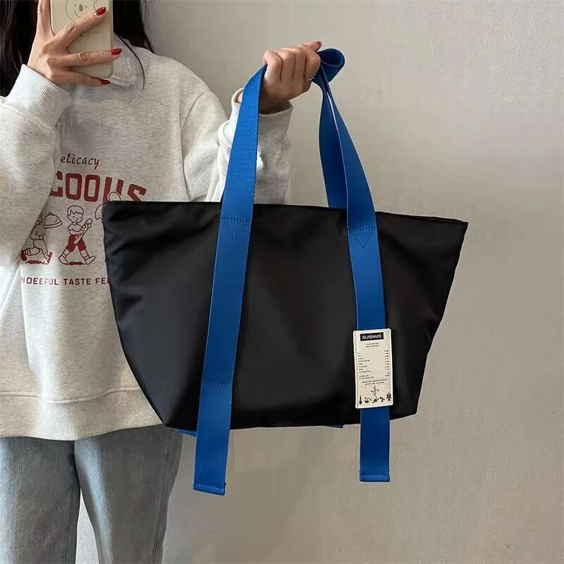 Oversized Tote Bags For Women 2023 Designer Shoulder Bag Quality Oxford Fabric Multi Pockets Large Capacity Shopper Totes