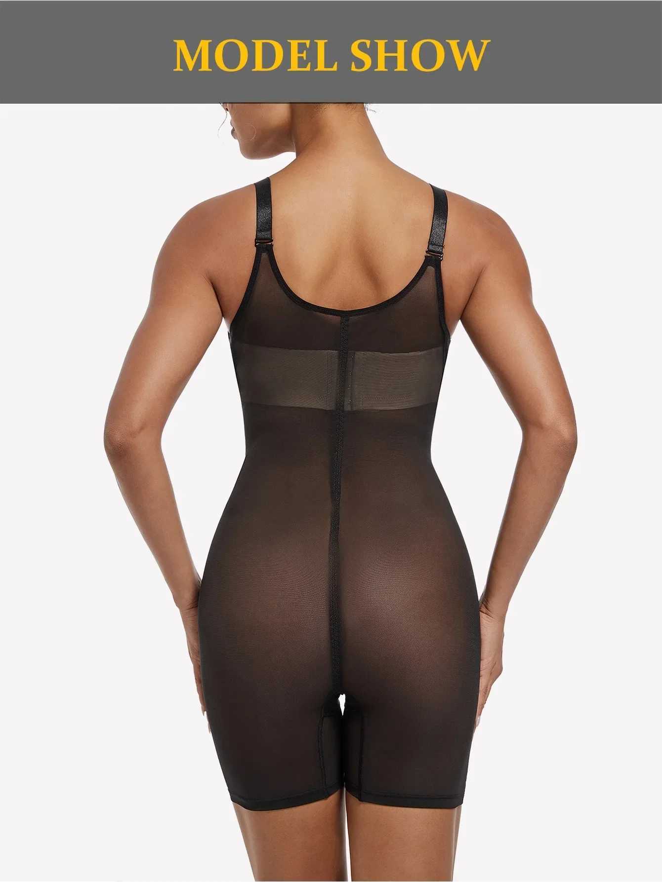 1 Pcs Light Shapewear Bodysuit Body Shaper Women X-Shaping Net Adjustable Shoulder Straps Breathable and Comfortable XJ250614