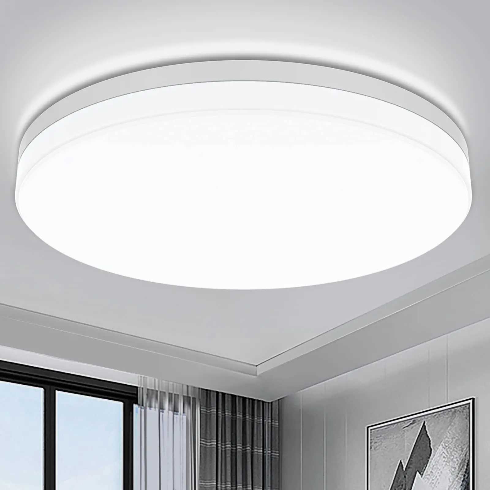 IRALAN Ultra-thin Round LED Ceiling Light Bedroom Light Neutral White Cool White Warm White 48W 36W 24W 18W LED Ceiling Light XJ2500613