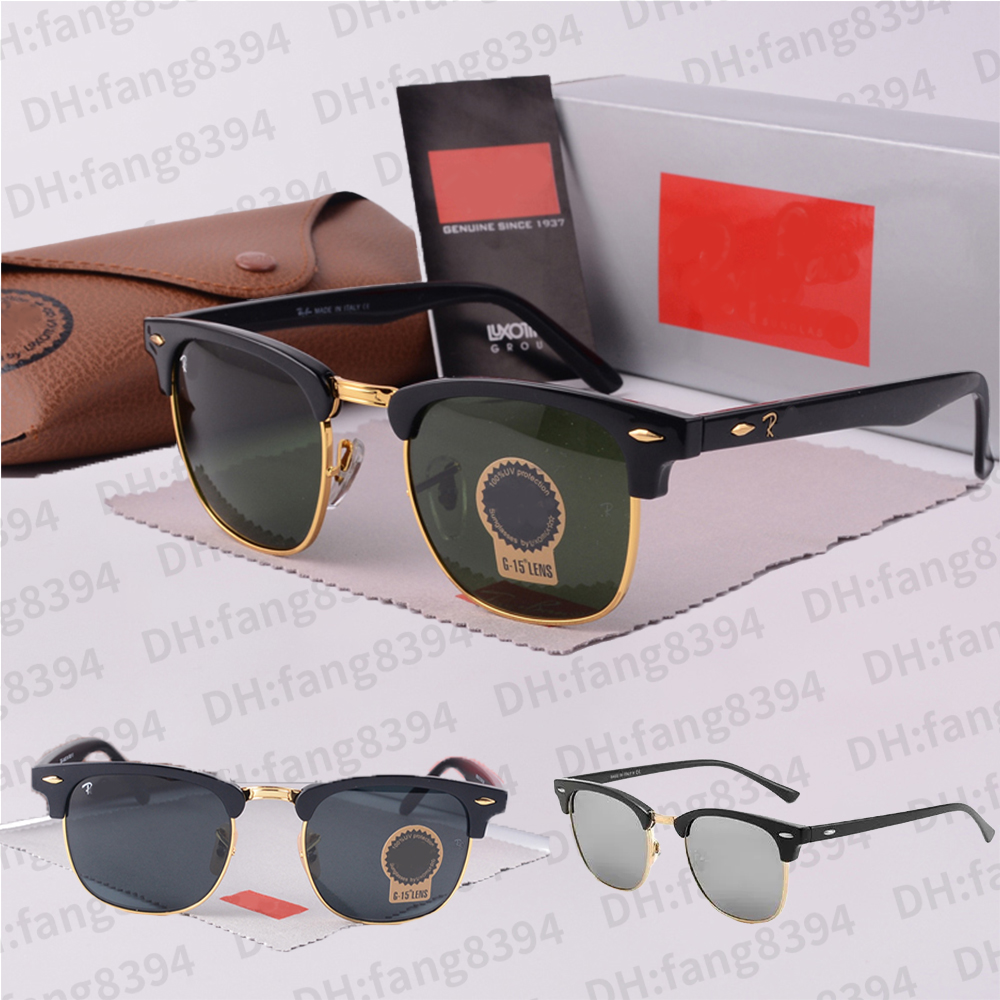 reyban clubmasters sunglasses Classic Polarized Sunglasses UV Protection Acetate Frame Designer Sunglasses High quality Justin fashion glasses with Box