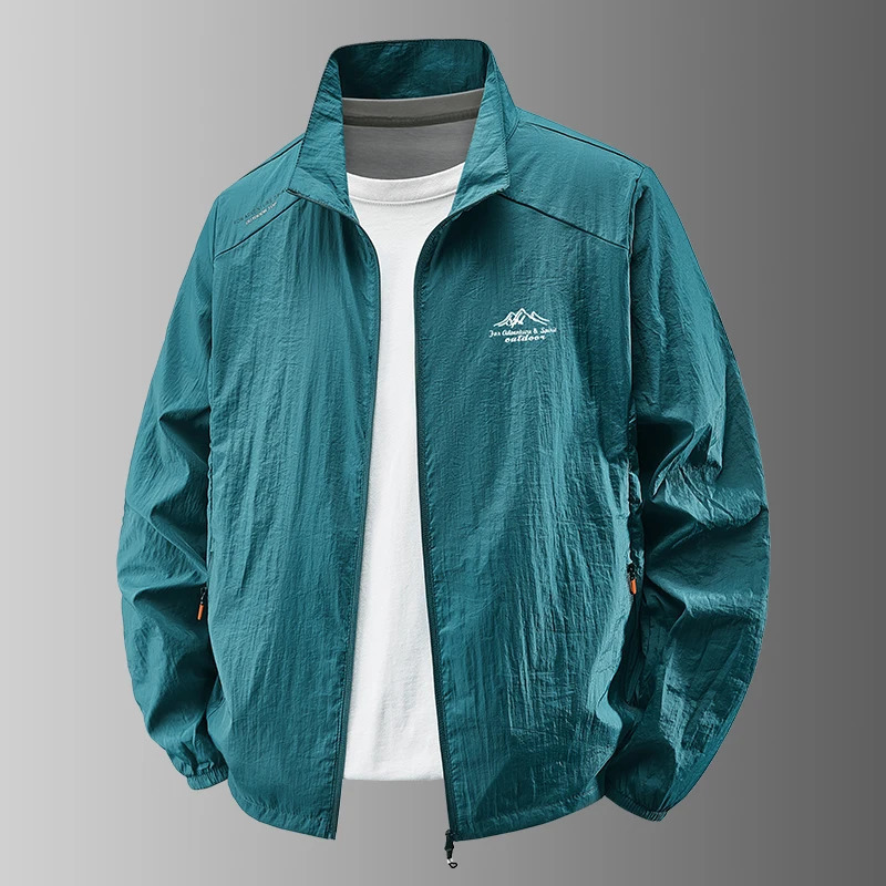 Summer Mens Sun Protection Casual Breathable Sports Windproof Water Resistant Ultrathin Jacket Outdoor Fishing Skin Clothing 250614