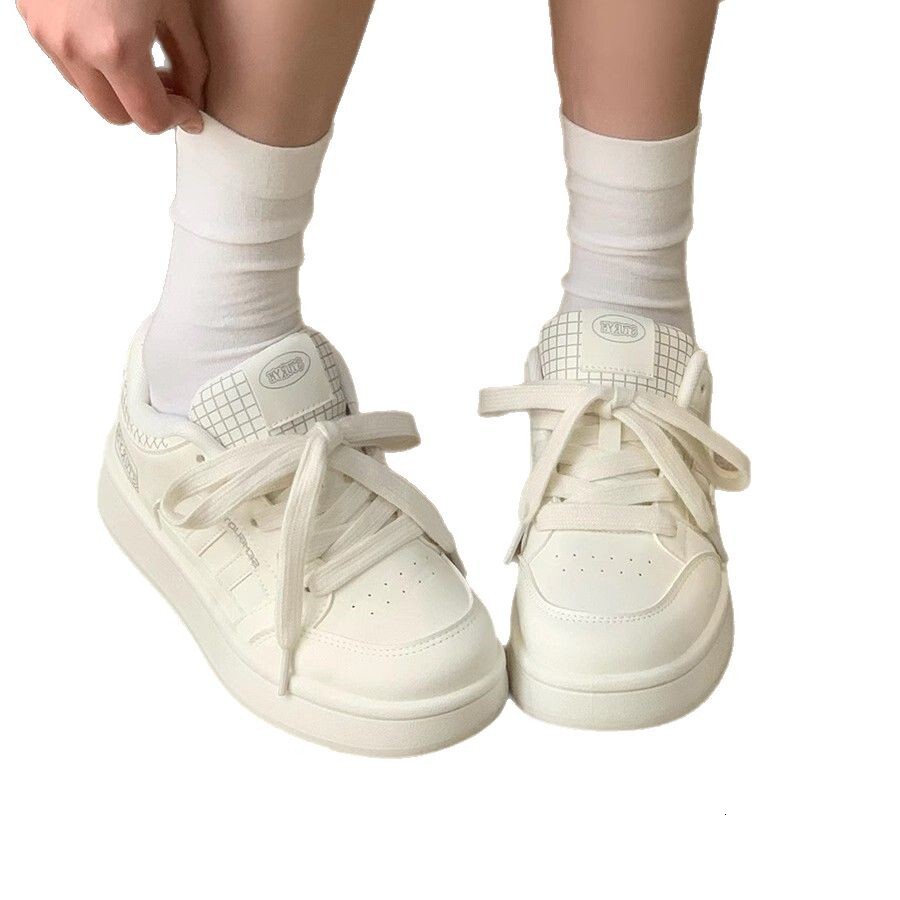 Ddmysports Platform White Sneakers For Women New Spring Niche Bread Sports Casual Canvas Shoes Outdoor Shoes