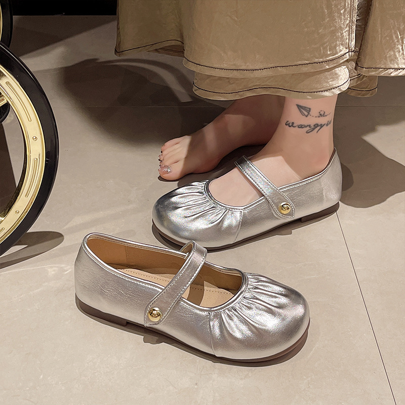 Ddmyoutdoor Flat Mary Jane Shoes For Women New Spring Autumn French Style Gentle With Skirt Shallow Soft Sole Loafers Outdoor Shoes